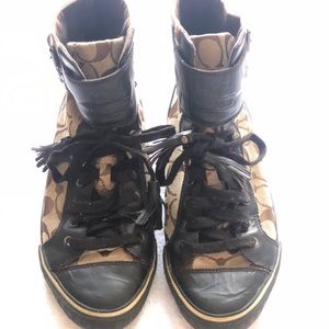 COACH CANVAS MONOGRAM SNEAKERS